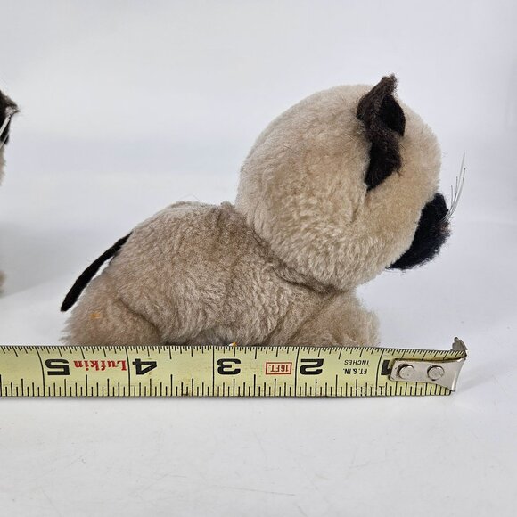 Vintage 1980s R Dakin Stuffed Plush Animal Siamese Mom Cat Laying Kitten Baby - Picture 15 of 15